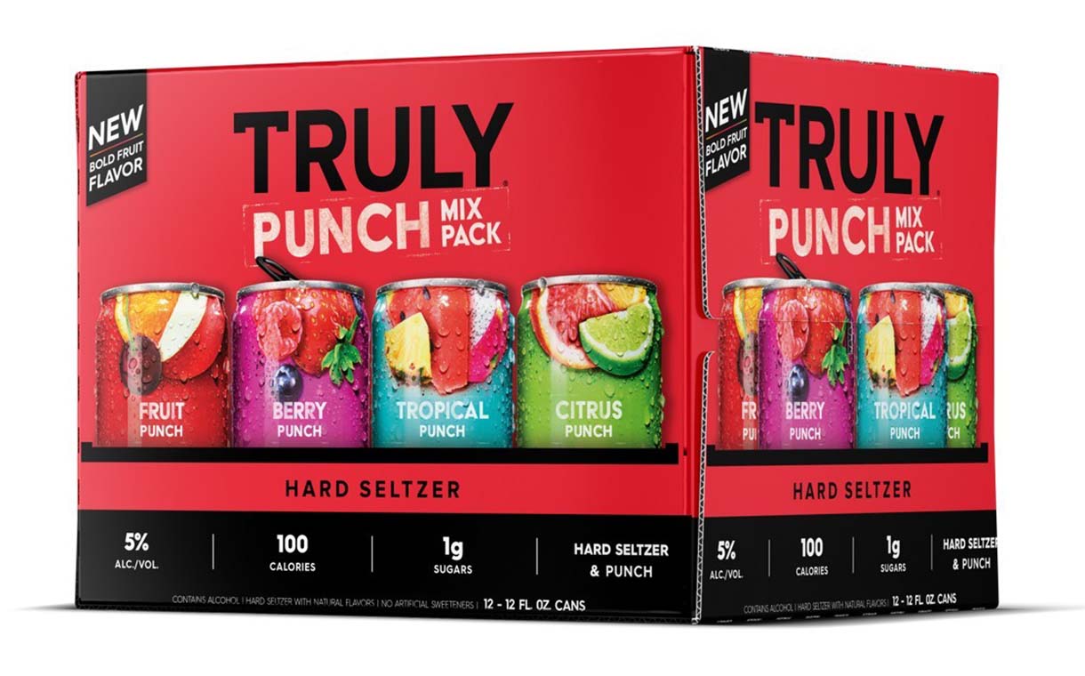 Truly debuts fruit punch hard seltzer variety pack