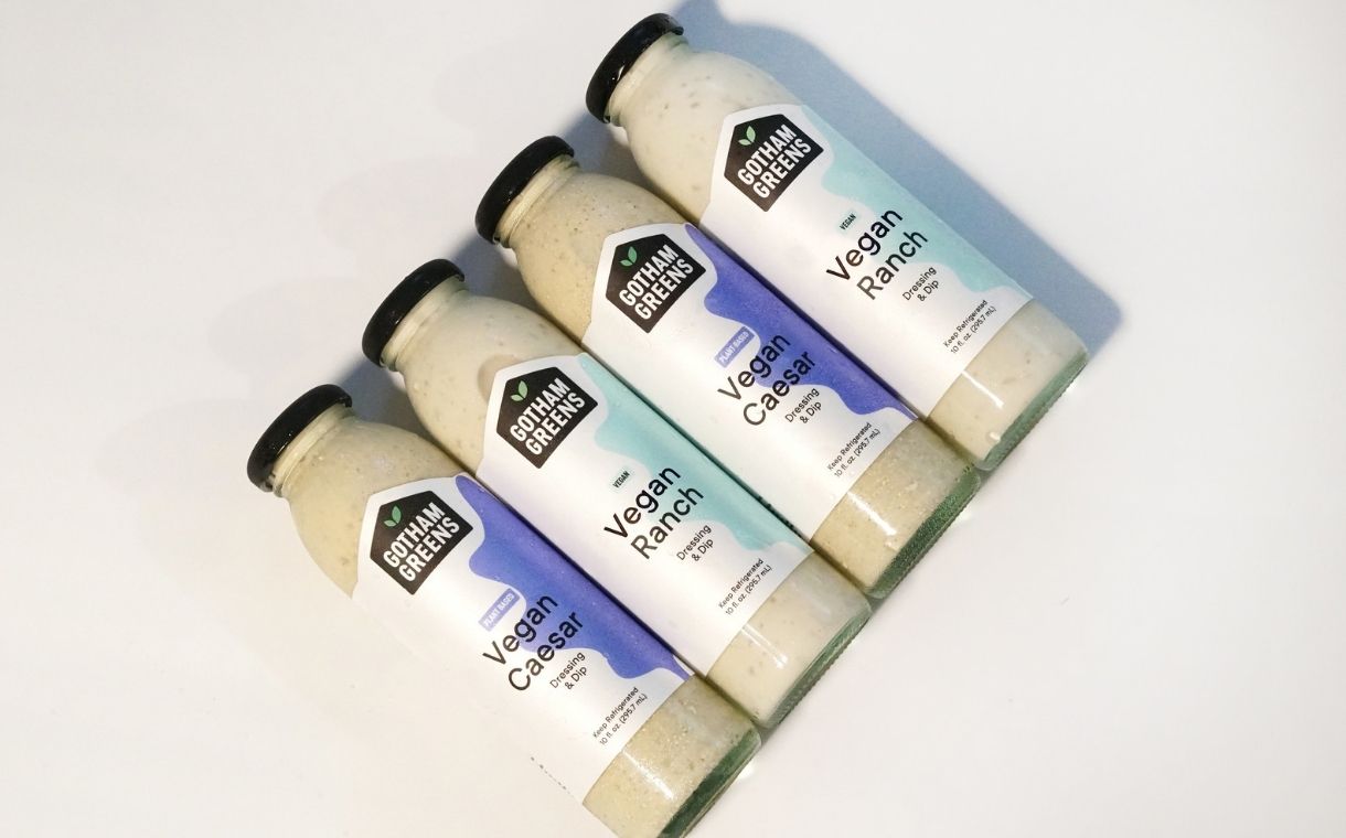 Gotham Greens releases plant-based ranch and Caesar dressings