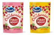 Ocean Spray unveils new line of high-fibre cranberry snacks