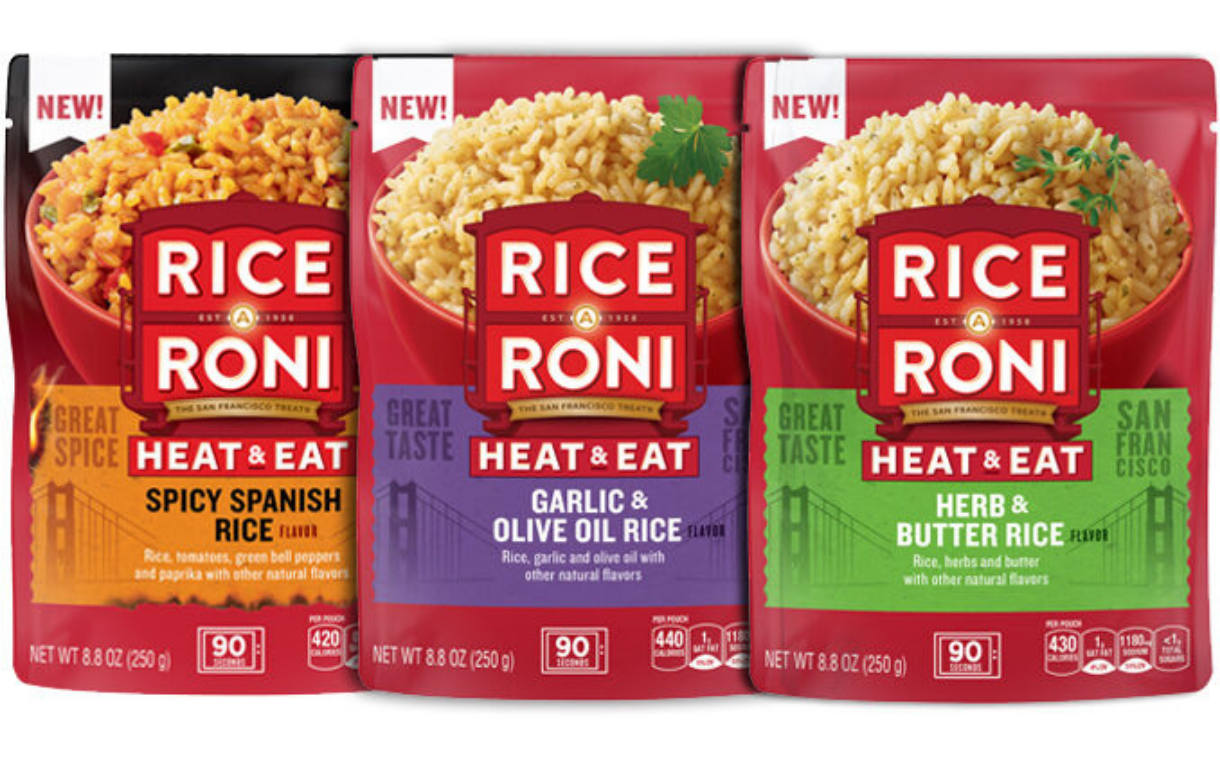 Rice-A-Roni expands offering with microwaveable rice pouches