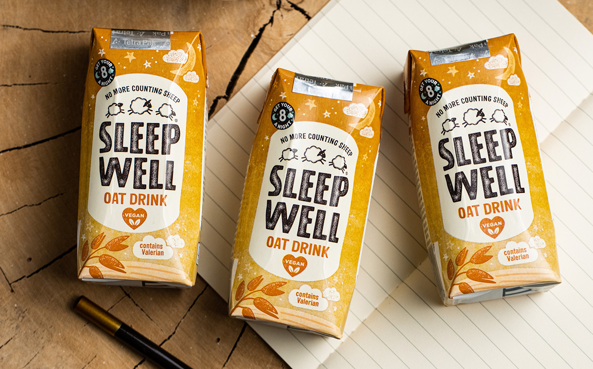 Sleep Well secures UK national listing for dairy-free oat bedtime drink