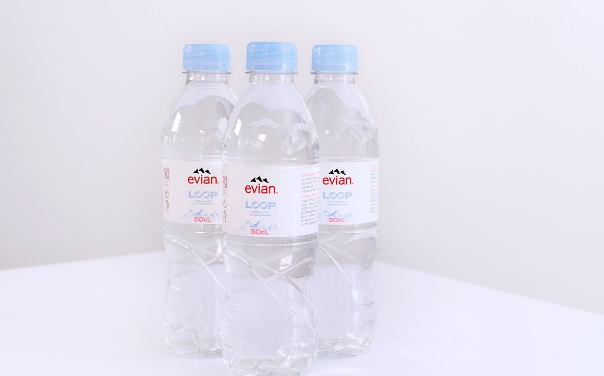 Evian unveils rPET bottles in collaboration with Loop