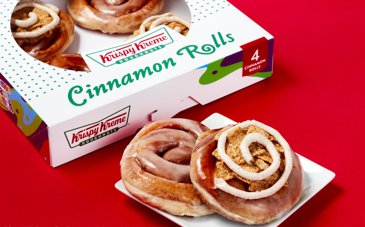 Krispy Kreme debuts new cinnamon rolls