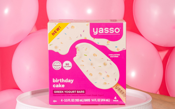 Yasso adds birthday cake flavour to frozen yogurt bar range
