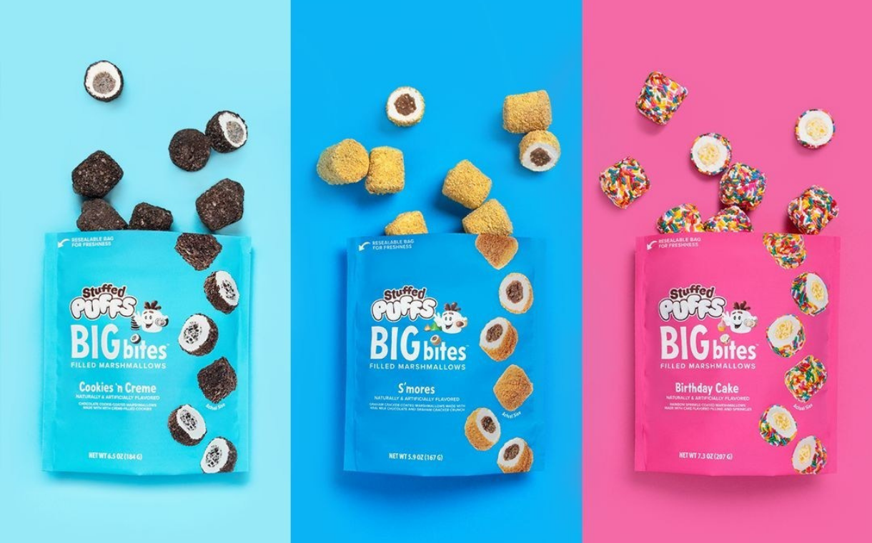 Stuffed Puffs launches three new "snackable" stuffed marshmallows