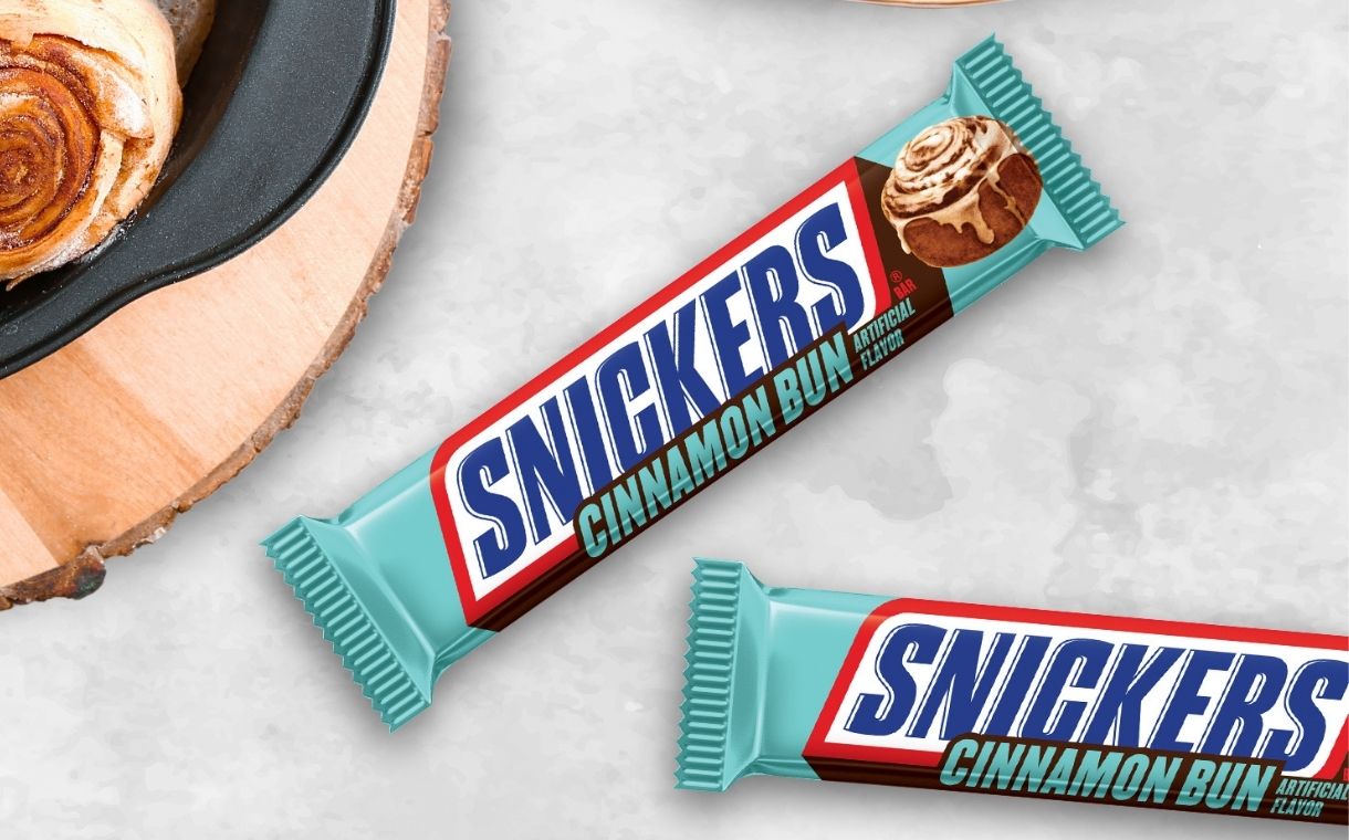 Mars Wrigley launches limited edition Snickers Cinnamon Bun bar
