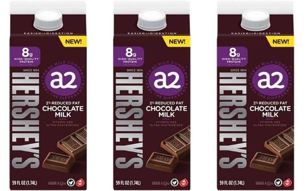 The A2 Milk Company and Hershey's team up to release chocolate milk