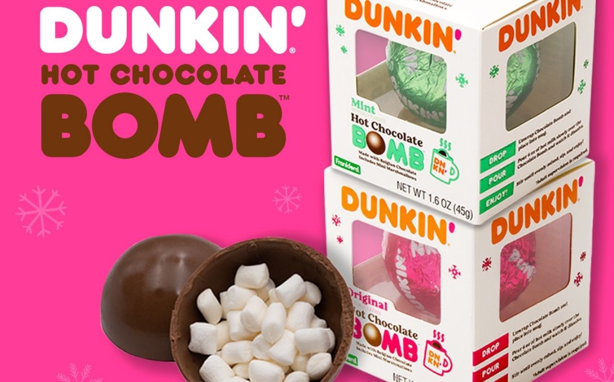 Dunkin’ and Frankford Candy launch new hot chocolate bombs