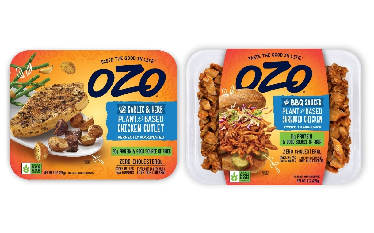 Planterra Foods' Ozo unveils plant-based chicken cutlet and chicken shreds