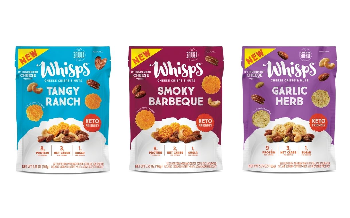 Whisps introduces Cheese Crumbs and Cheese Crisps & Nuts