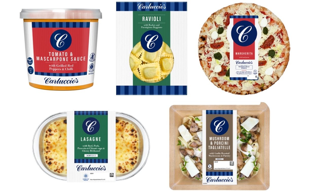 Carluccio's launches range of Italian resturant-inspired dishes