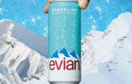 Evian debuts sparkling water in recyclable aluminium cans