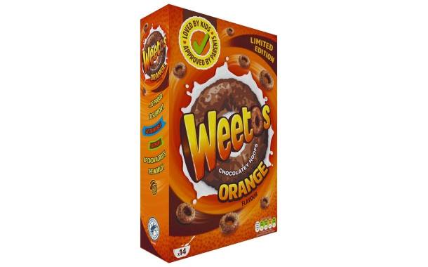 Weetos launches limited-edition orange chocolate-flavoured cereal