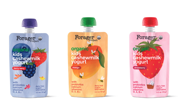 Forager Project unveils children's cashew milk yogurt pouches