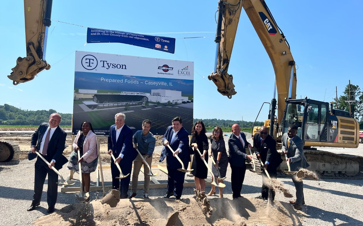 Tyson Foods breaks ground on $180m expansion project at Illinois facility