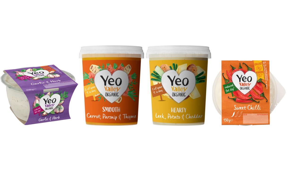 Yeo Valley debuts soup and dip ranges