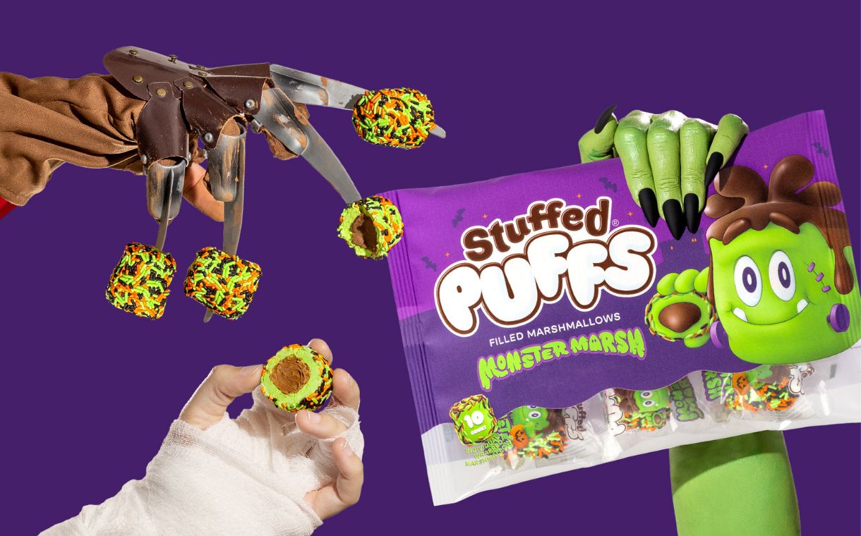 Stuffed Puffs adds Halloween-themed "Monster Marsh" to range