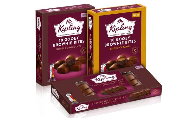Mr Kipling expands range with trio of brownies