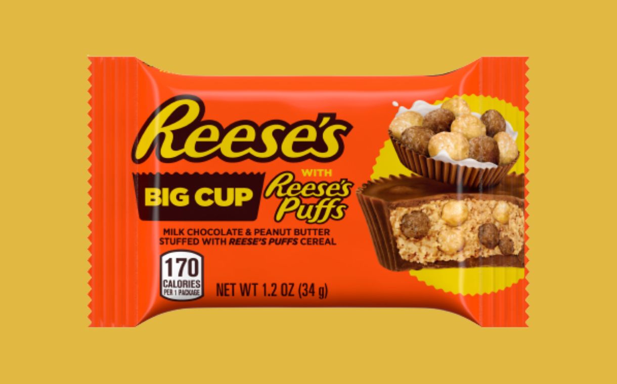 Reese's releases Big Cup and Puffs Cereal collaborative snack