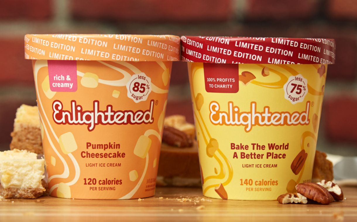 Enlightened gives back with limited edition seasonal ice cream