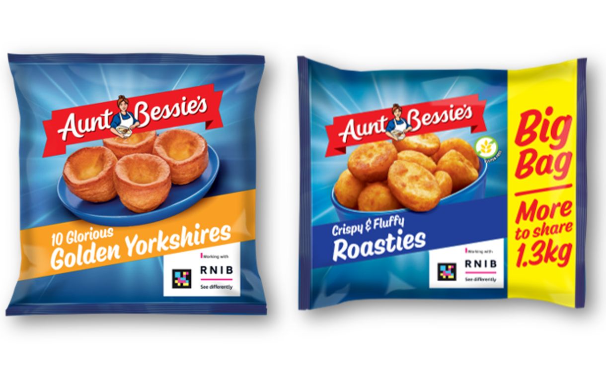 Aunt Bessie’s introduces new packaging to support visually impaired shoppers