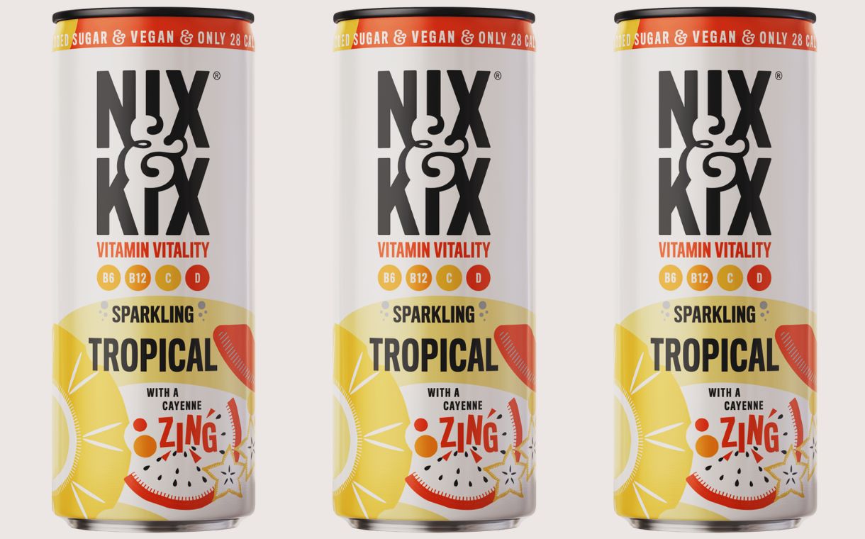 Nix & Kix launches range of sparkling drinks with added vitamins