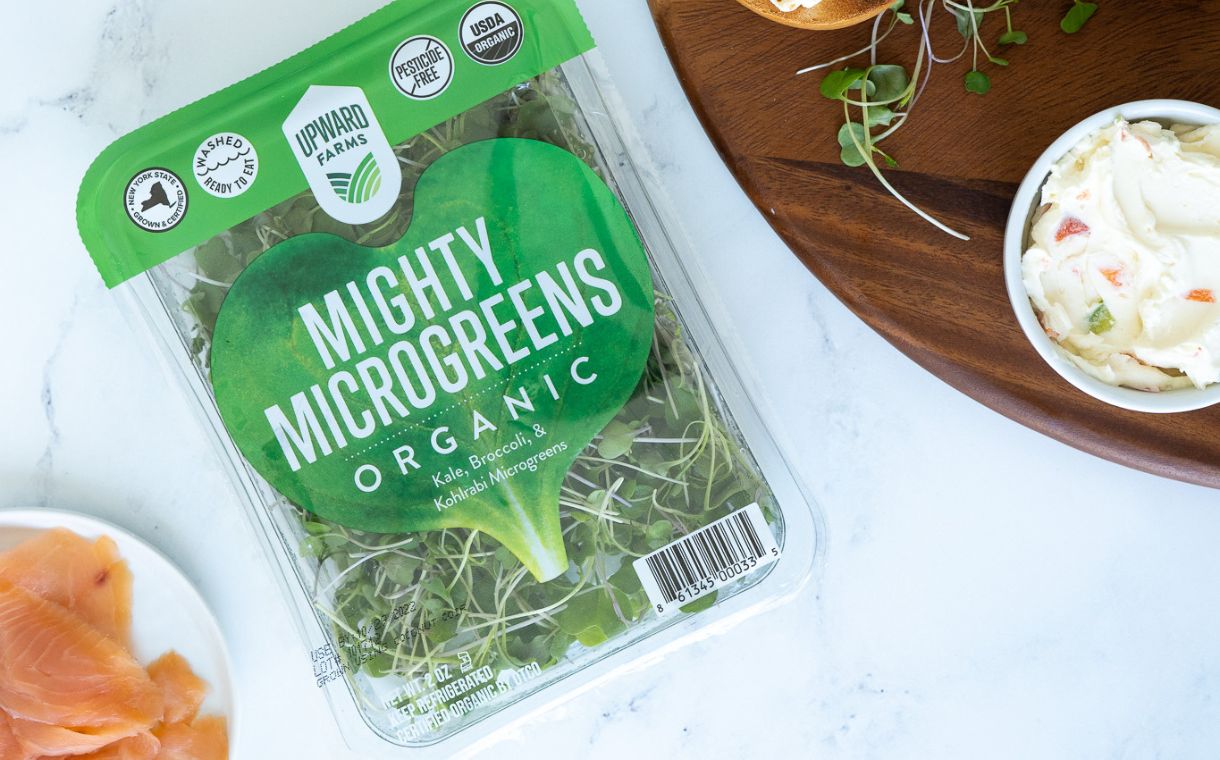 Upward Farms introduces resealable packaging for microgreens
