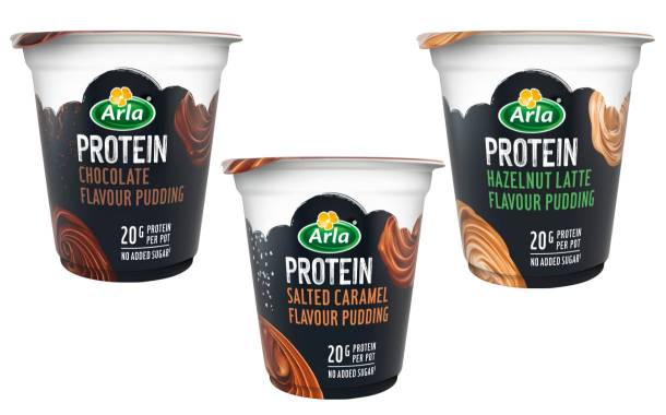Arla launches protein pudding pots