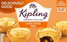 Mr Kipling launches non-HFSS Hot Cross Pies