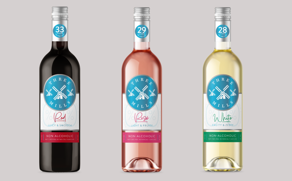 Broadland Drinks adds alcohol-free wines to Three Mills range