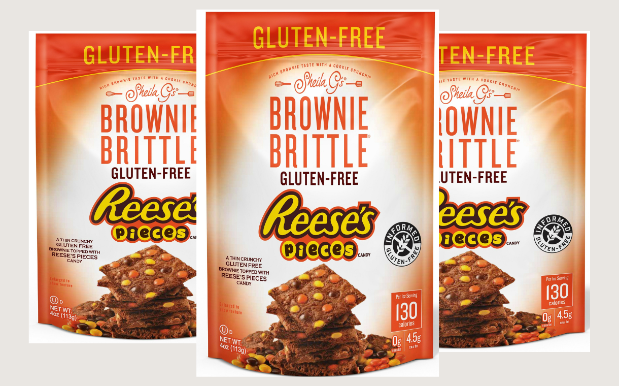 Second Nature Brands unveils Gluten Free Brownie Brittle Reese's Pieces