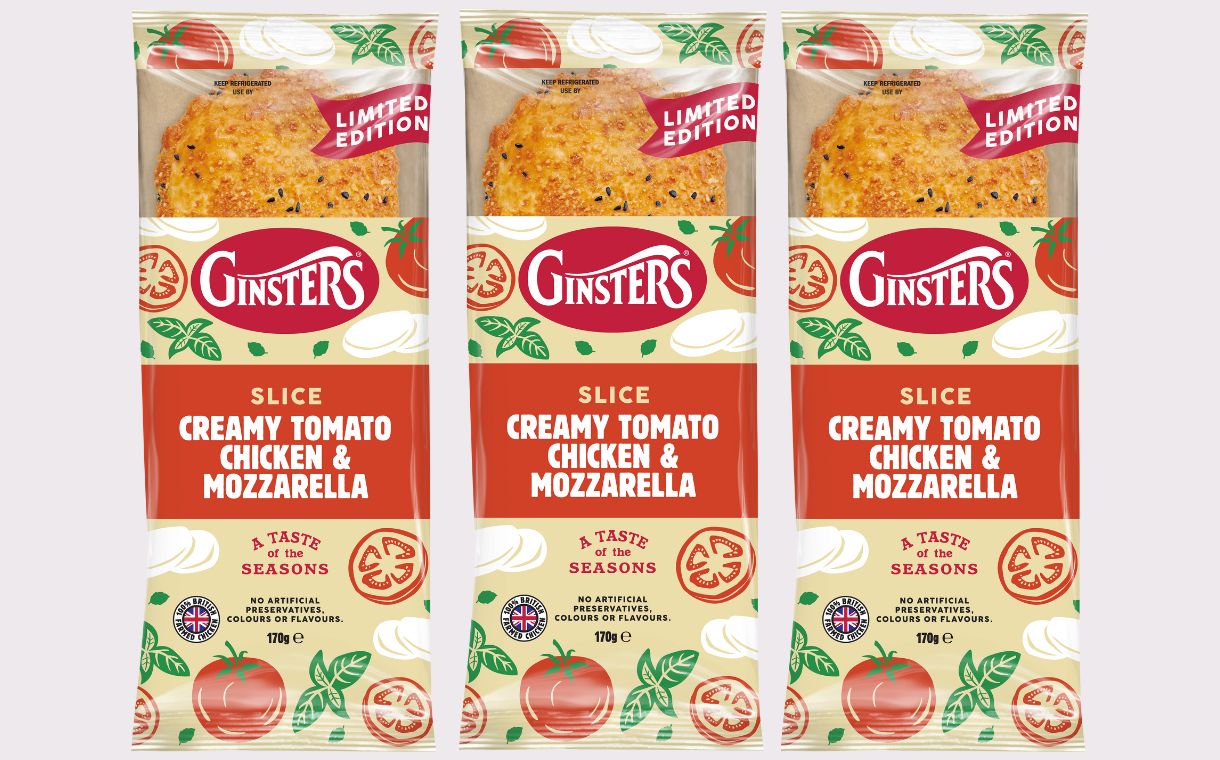 Ginsters adds Creamy Tomato, Chicken & Mozzarella Slice to portfolio