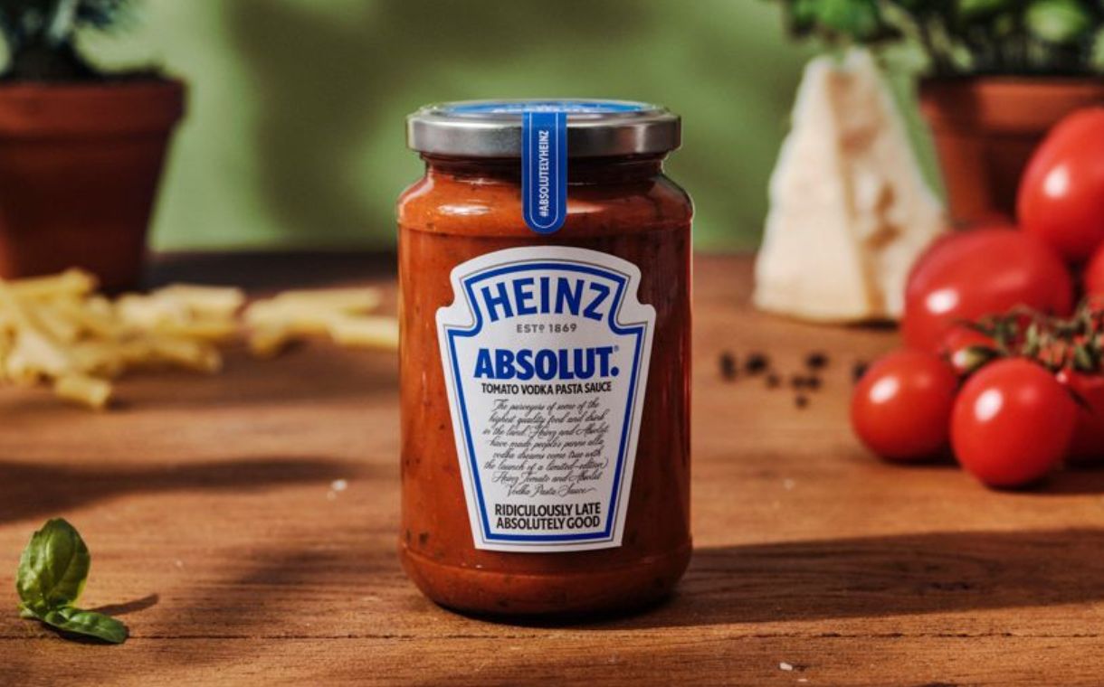 Heinz partners with Absolut on limited-edition pasta sauce
