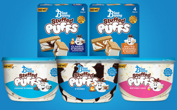 Blue Bunny partners with Stuffed Puffs to launch frozen dessert snacks