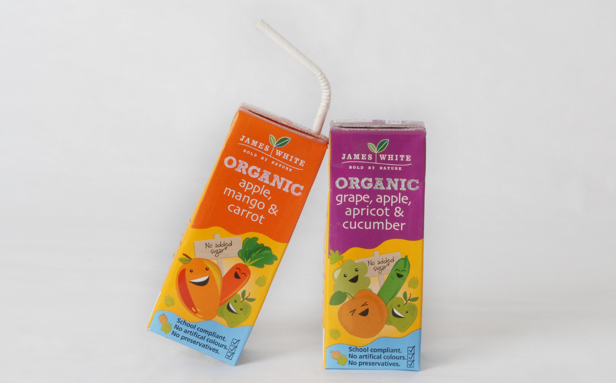 James White launches organic fruit and vegetable juices for children