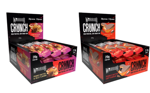 Warrior adds two peanut butter flavours to protein bars portfolio