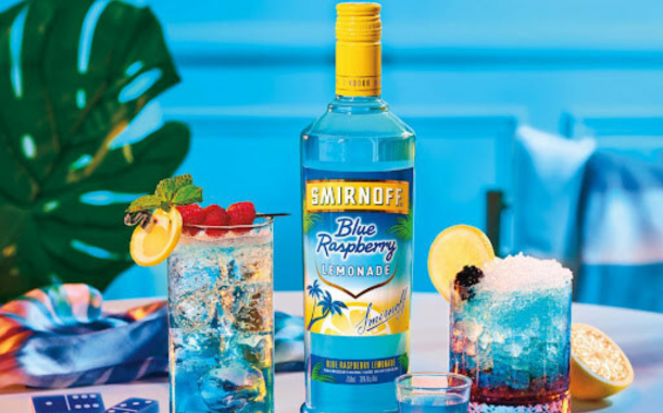 Smirnoff introduces Blue Raspberry Lemonade flavour