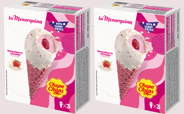 Chupa Chups debuts strawberry-cream ice cream cone