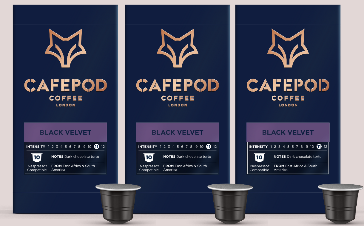 CafePod debuts 'Black Velvet' coffee pod