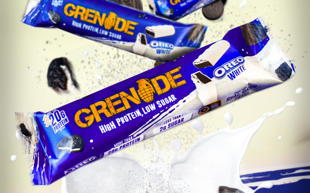 Mondelēz unveils Grenade Oreo White protein bar