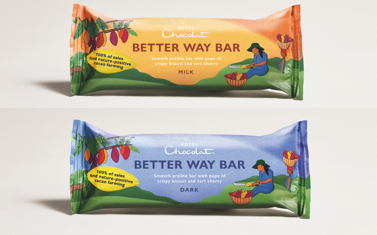 Hotel Chocolat launches 'Better Way' bars