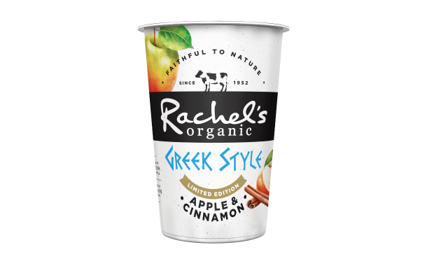 Rachel’s Organic adds seasonal apple & cinnamon Greek yogurt to lineup