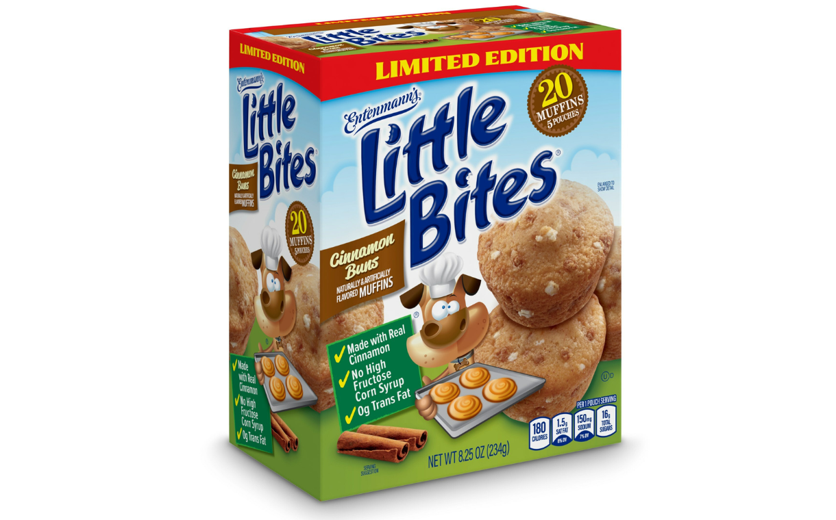 Entenmann's introduces Little Bites cinnamon buns muffins