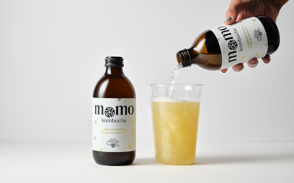 Momo Kombucha and Orbit Beers partner to launch alcohol-free hopped kombucha