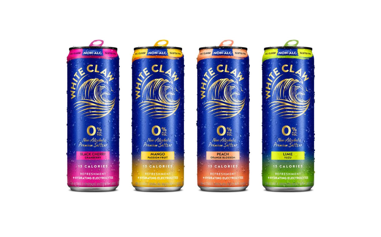 White Claw launches 0% alcohol seltzer range