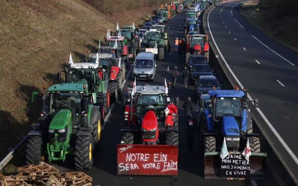 European farmers protest against EU agriculture policies