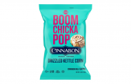 Angie's Boomchickapop and Cinnabon introduce cinnamon roll-flavoured popcorn