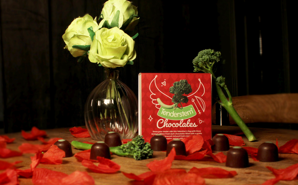 Tenderstem broccoli-infused chocolate launches for Valentine’s Day
