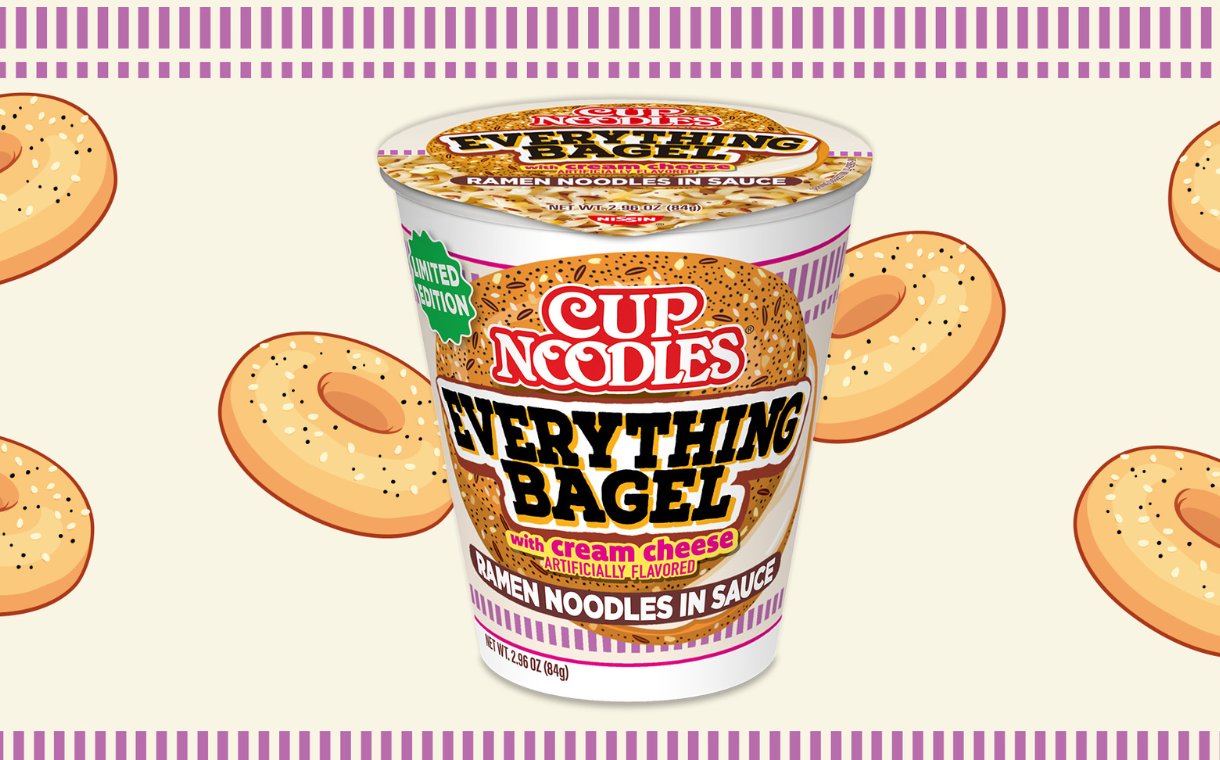 Cup Noodles unveils bagel-inspired noodle cups