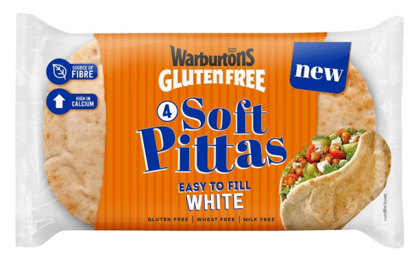 Warburtons unveils gluten-free soft pittas